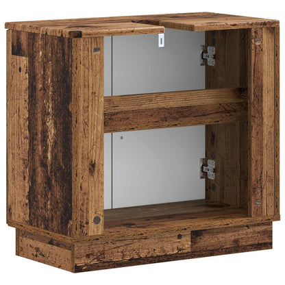 vidaXL Bathroom Sink Cabinet HOORN Old Wood 59.5 x 31.5x 56 cm