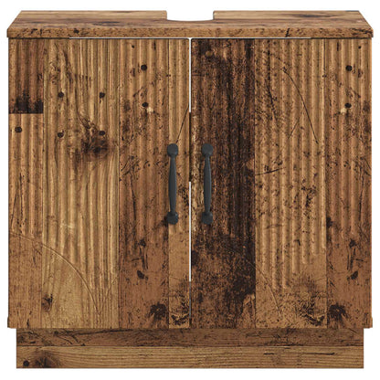 vidaXL Bathroom Sink Cabinet HOORN Old Wood 59.5 x 31.5x 56 cm