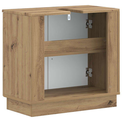 vidaXL Bathroom Sink Cabinet HOORN Artisan Oak 59.5 x 31.5x 56 cm
