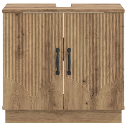 vidaXL Bathroom Sink Cabinet HOORN Artisan Oak 59.5 x 31.5x 56 cm
