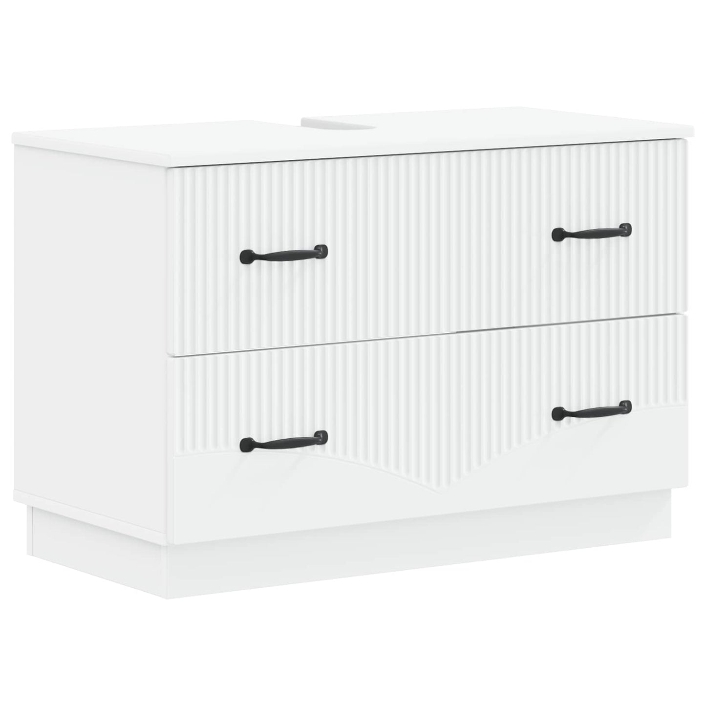 vidaXL Bathroom Sink Cabinet HOORN White 82 x 41x 56 cm