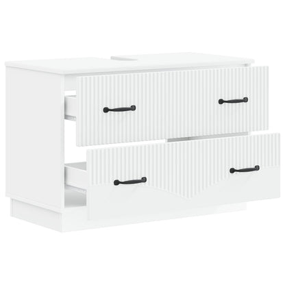 vidaXL Bathroom Sink Cabinet HOORN White 82 x 41x 56 cm