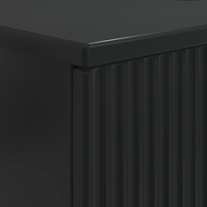vidaXL Bathroom Sink Cabinet HOORN Black 82 x 41x 56 cm