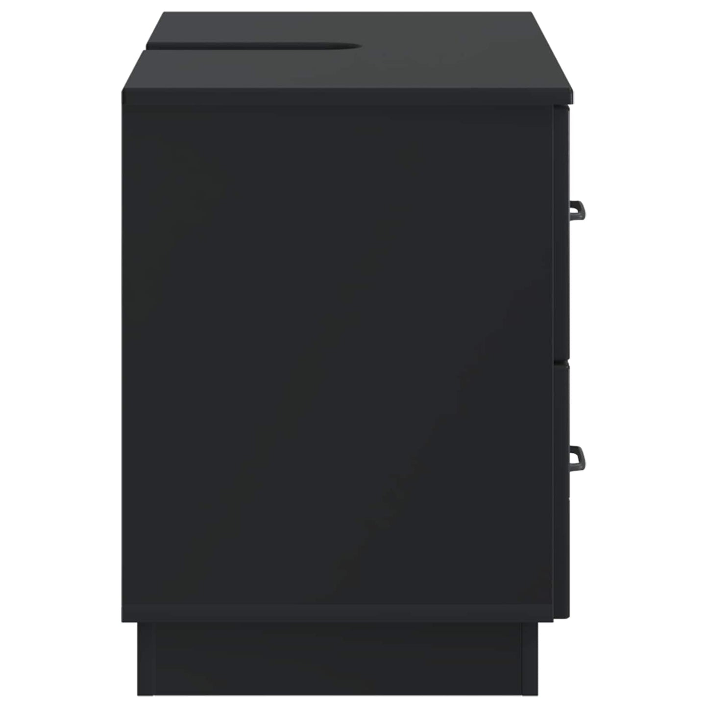 vidaXL Bathroom Sink Cabinet HOORN Black 82 x 41x 56 cm