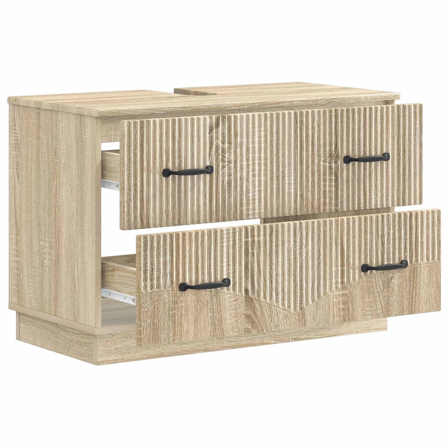 vidaXL Bathroom Sink Cabinet HOORN Sonoma Oak 82 x 41x 56 cm