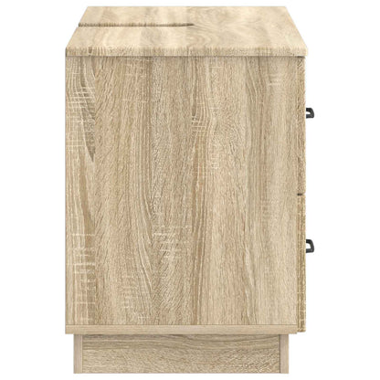 vidaXL Bathroom Sink Cabinet HOORN Sonoma Oak 82 x 41x 56 cm