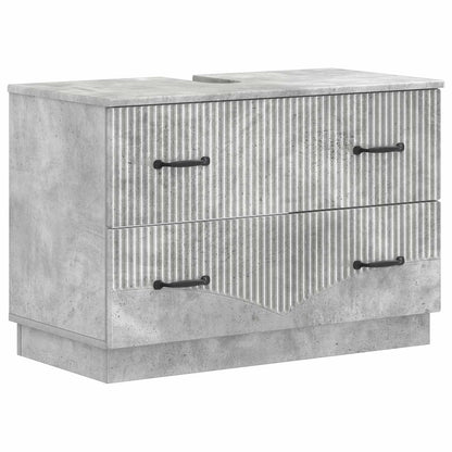 vidaXL Bathroom Sink Cabinet HOORN Concrete Grey 82 x 41x 56 cm