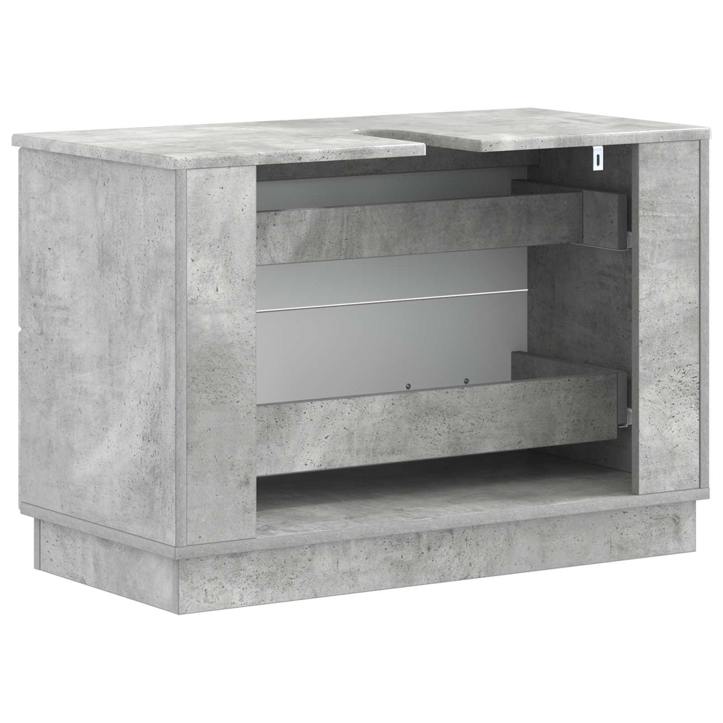 vidaXL Bathroom Sink Cabinet HOORN Concrete Grey 82 x 41x 56 cm