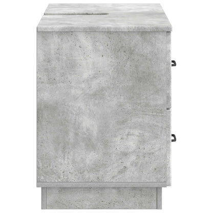 vidaXL Bathroom Sink Cabinet HOORN Concrete Grey 82 x 41x 56 cm