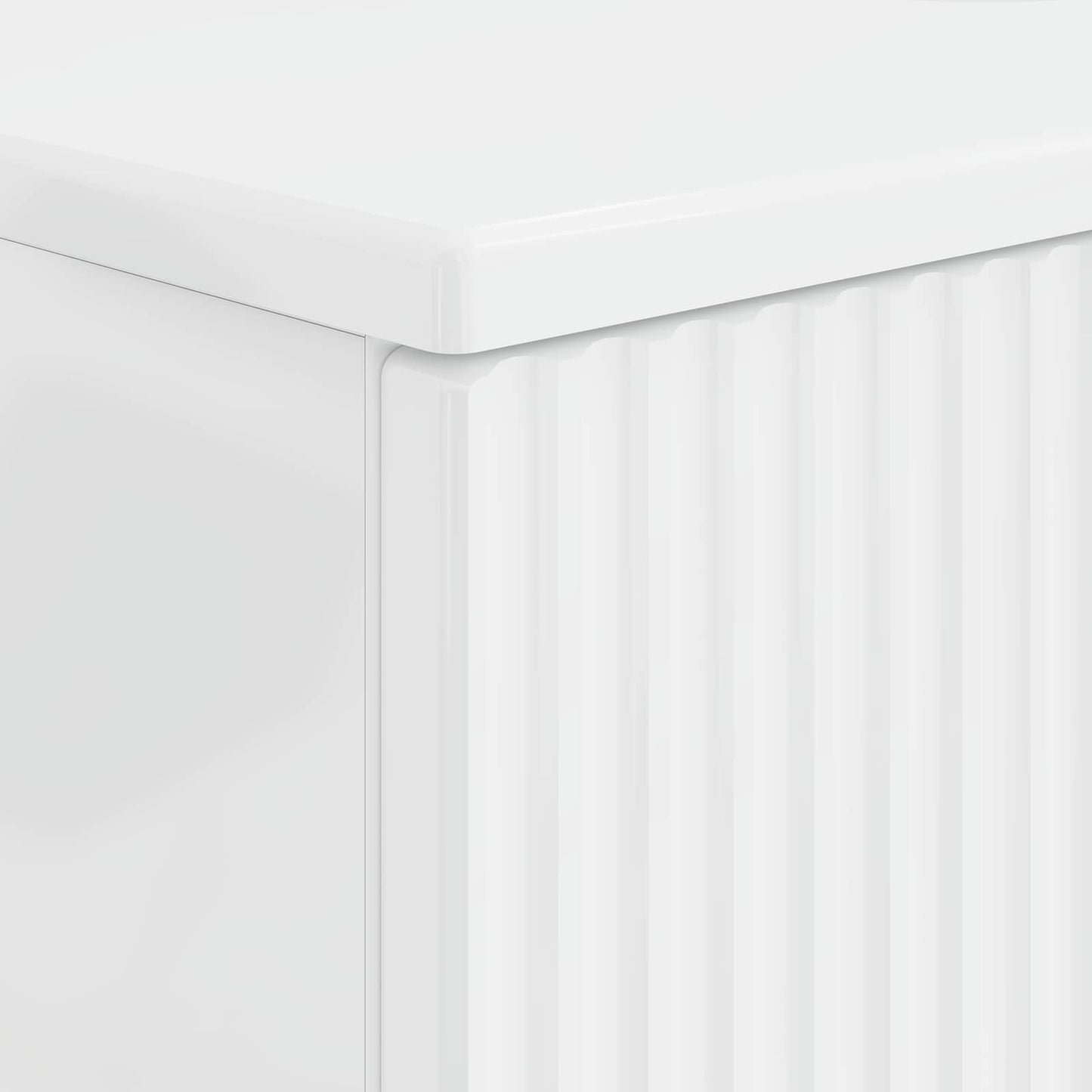 vidaXL Bathroom Sink Cabinet HOORN High Gloss White 82 x 41x 56 cm