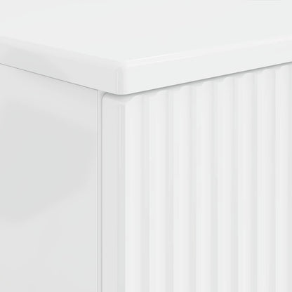 vidaXL Bathroom Sink Cabinet HOORN High Gloss White 82 x 41x 56 cm