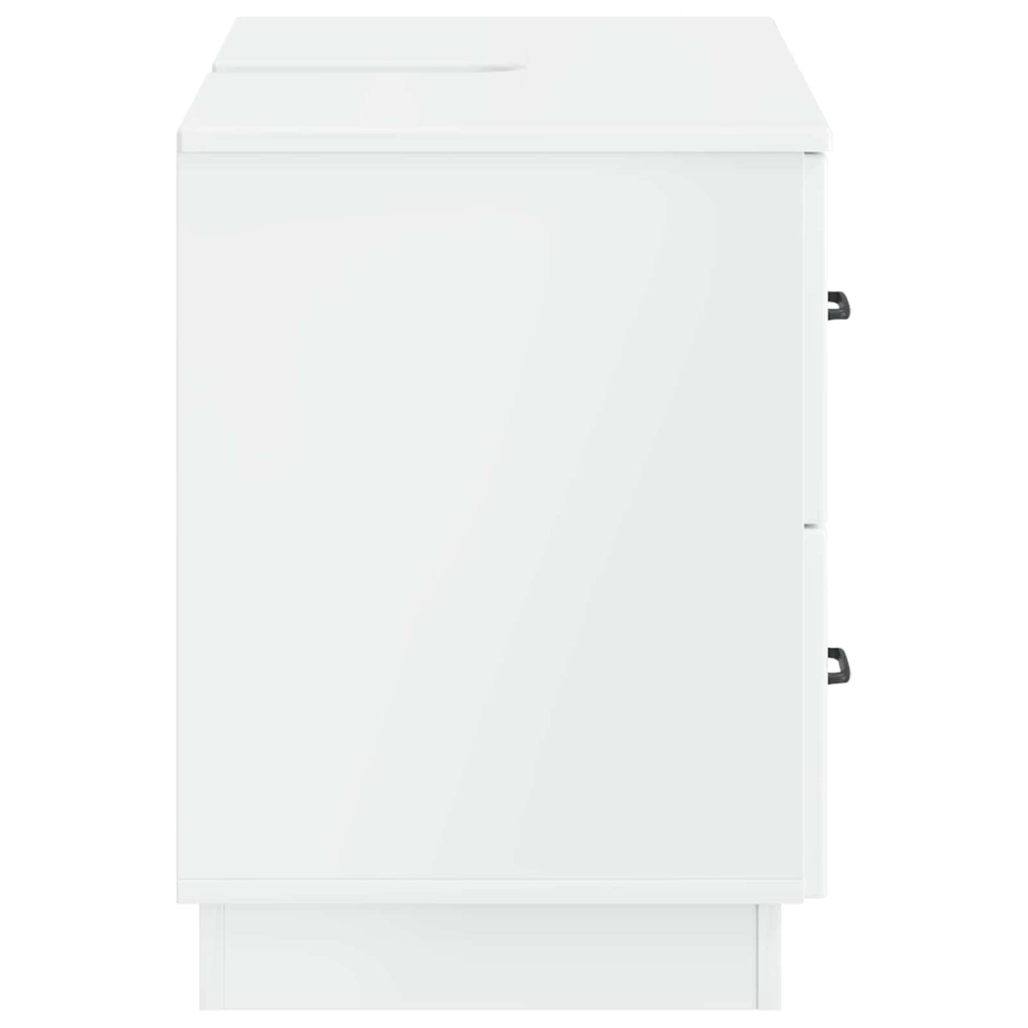 vidaXL Bathroom Sink Cabinet HOORN High Gloss White 82 x 41x 56 cm