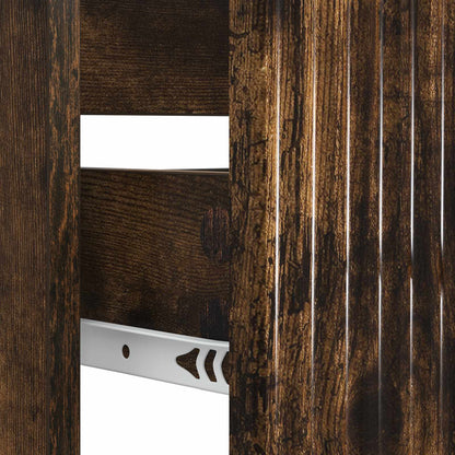 vidaXL Bathroom Sink Cabinet HOORN Smoked Oak 82 x 41x 56 cm