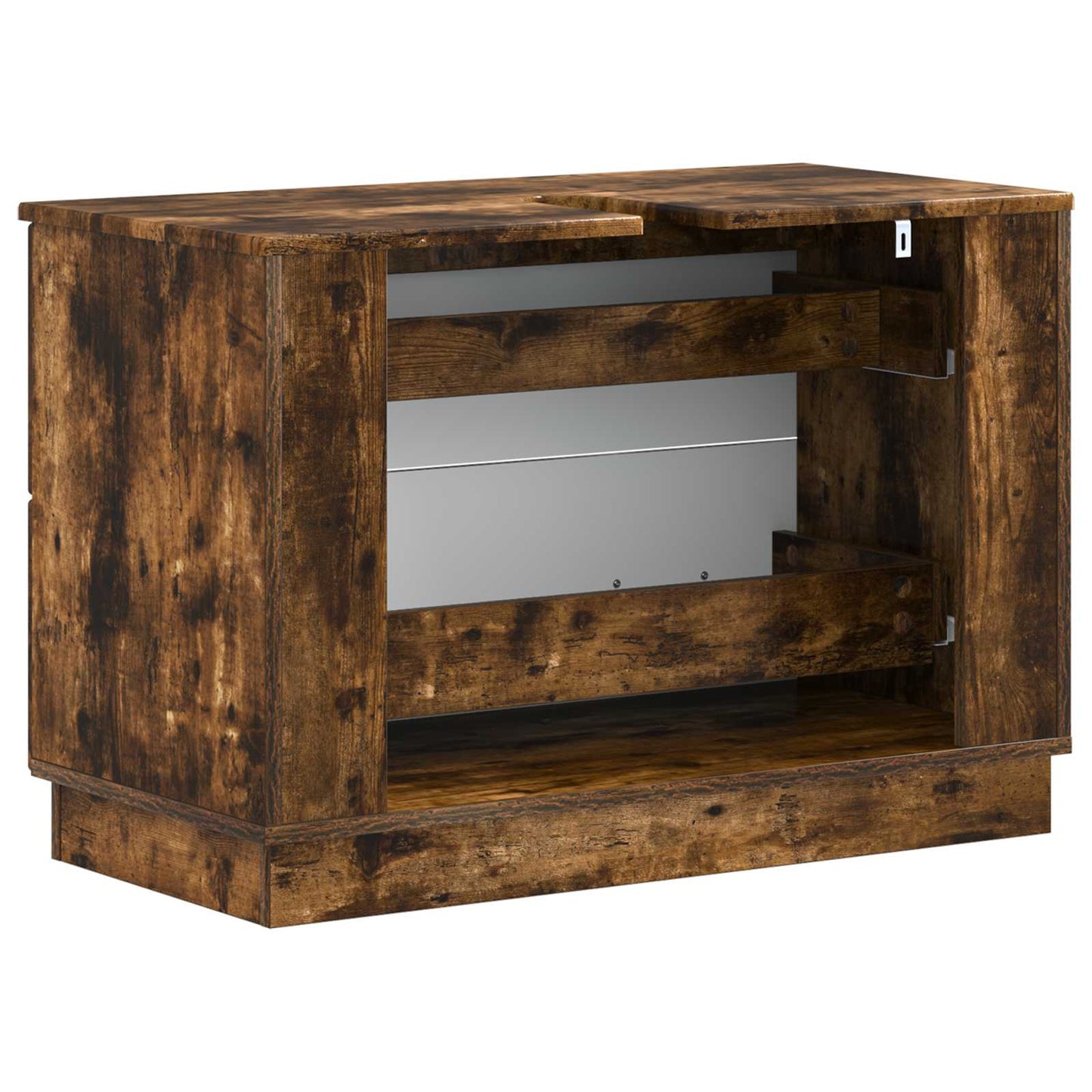 vidaXL Bathroom Sink Cabinet HOORN Smoked Oak 82 x 41x 56 cm