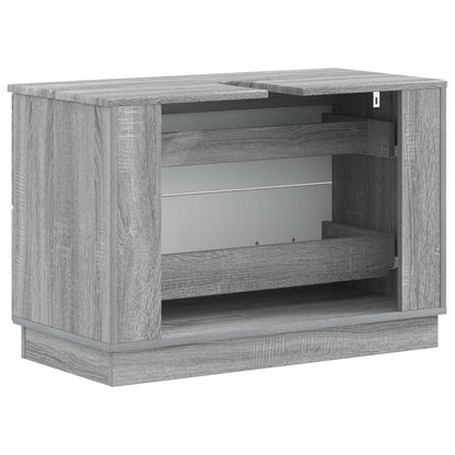 vidaXL Bathroom Sink Cabinet HOORN Grey Sonoma 82 x 41x 56 cm