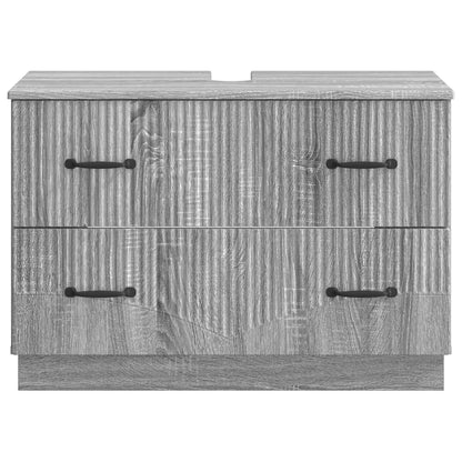 vidaXL Bathroom Sink Cabinet HOORN Grey Sonoma 82 x 41x 56 cm