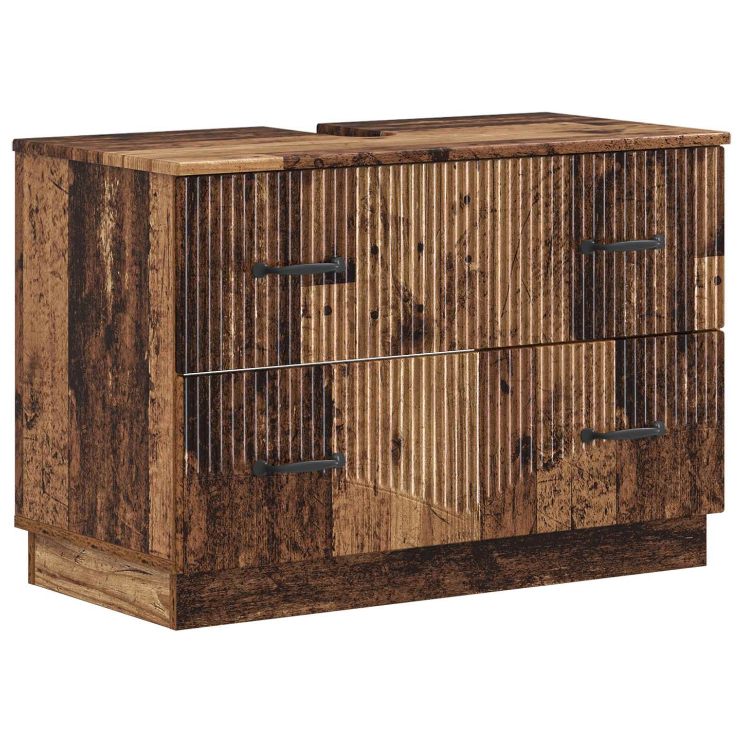 vidaXL Bathroom Sink Cabinet HOORN Old Wood 82 x 41x 56 cm