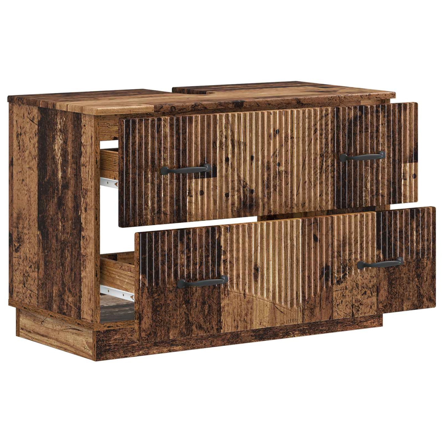 vidaXL Bathroom Sink Cabinet HOORN Old Wood 82 x 41x 56 cm