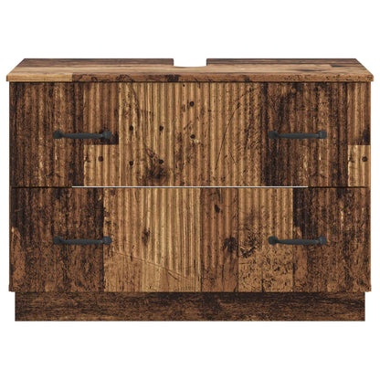 vidaXL Bathroom Sink Cabinet HOORN Old Wood 82 x 41x 56 cm