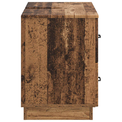 vidaXL Bathroom Sink Cabinet HOORN Old Wood 82 x 41x 56 cm