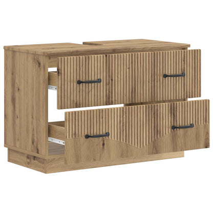 vidaXL Bathroom Sink Cabinet HOORN Artisan Oak 82 x 41x 56 cm