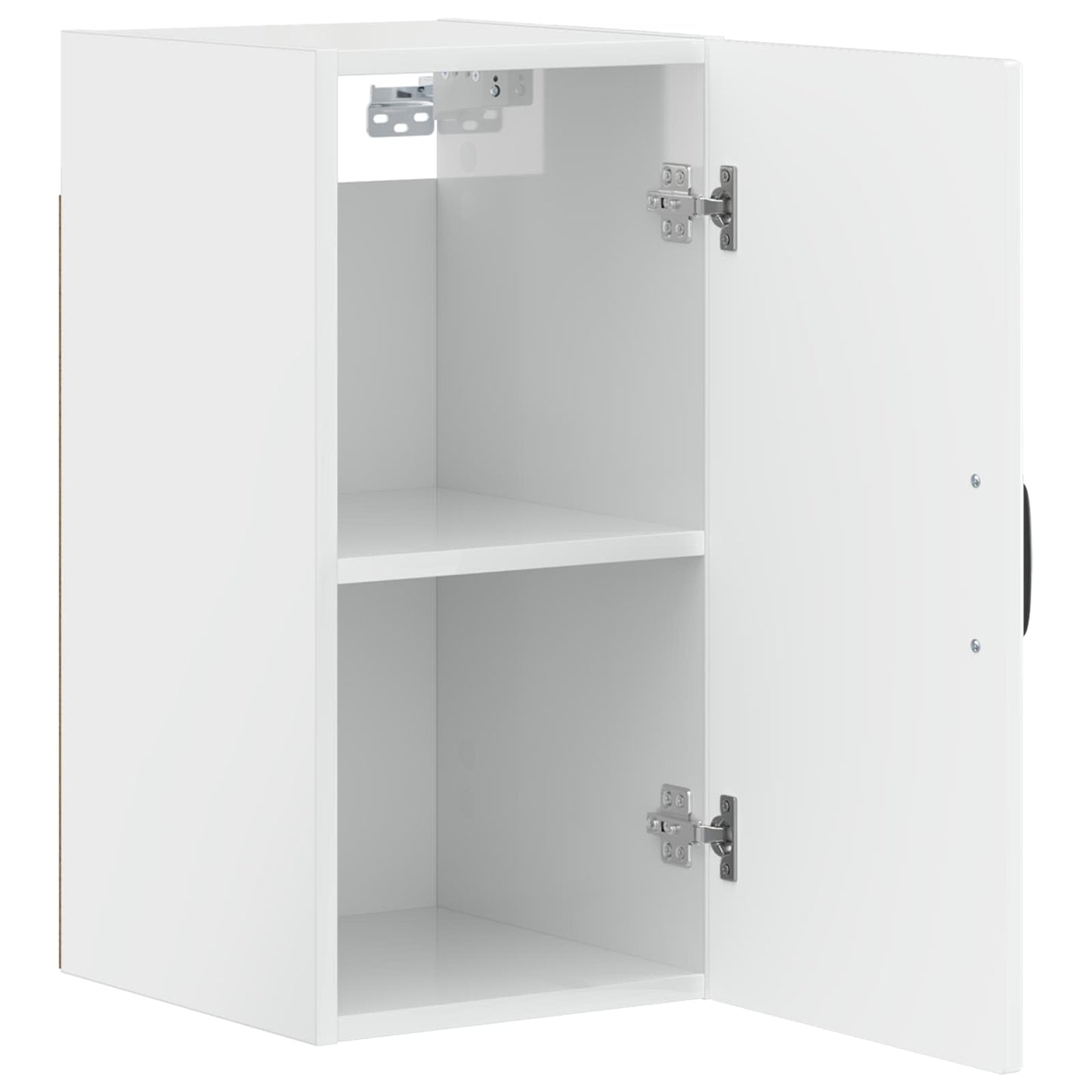 vidaXL Bathroom Wall Cabinet HOORN High Gloss White 30 x 31 x 59 cm