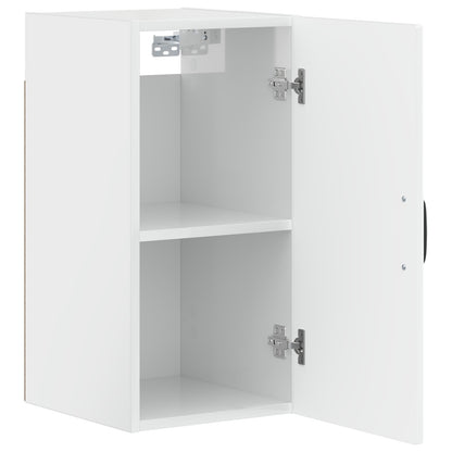 vidaXL Bathroom Wall Cabinet HOORN High Gloss White 30 x 31 x 59 cm
