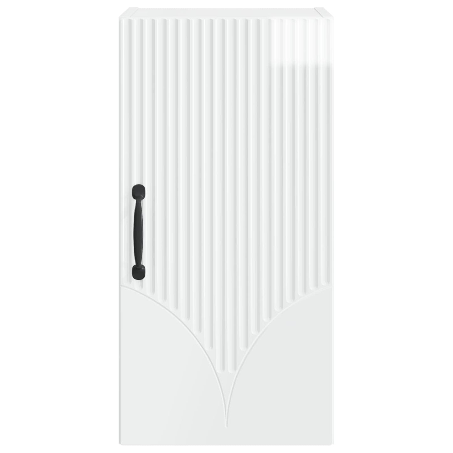 vidaXL Bathroom Wall Cabinet HOORN High Gloss White 30 x 31 x 59 cm