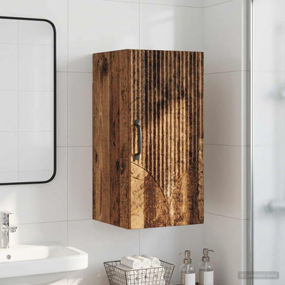 vidaXL Bathroom Wall Cabinet HOORN Old Wood 30 x 31 x 59 cm