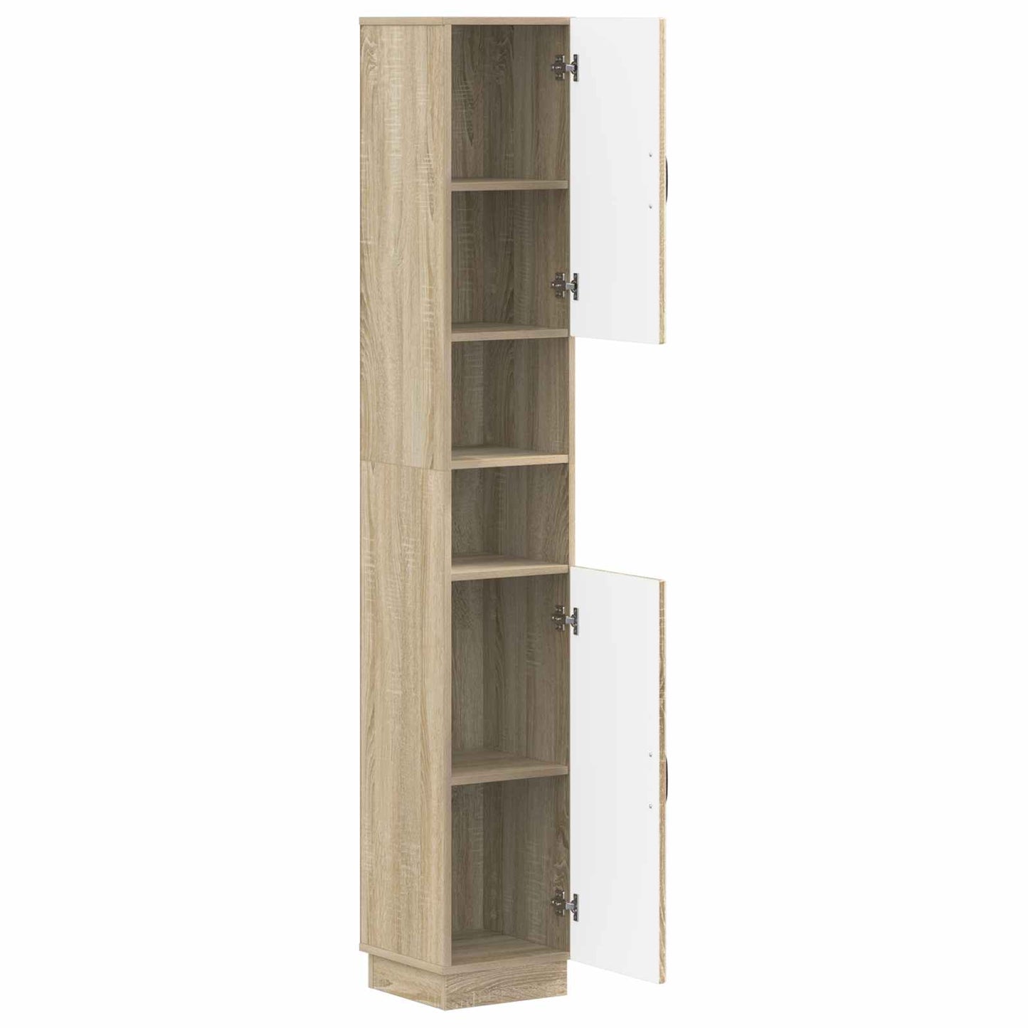 vidaXL Bathroom Cabinet with Open Shelf HOORN Sonoma Oak