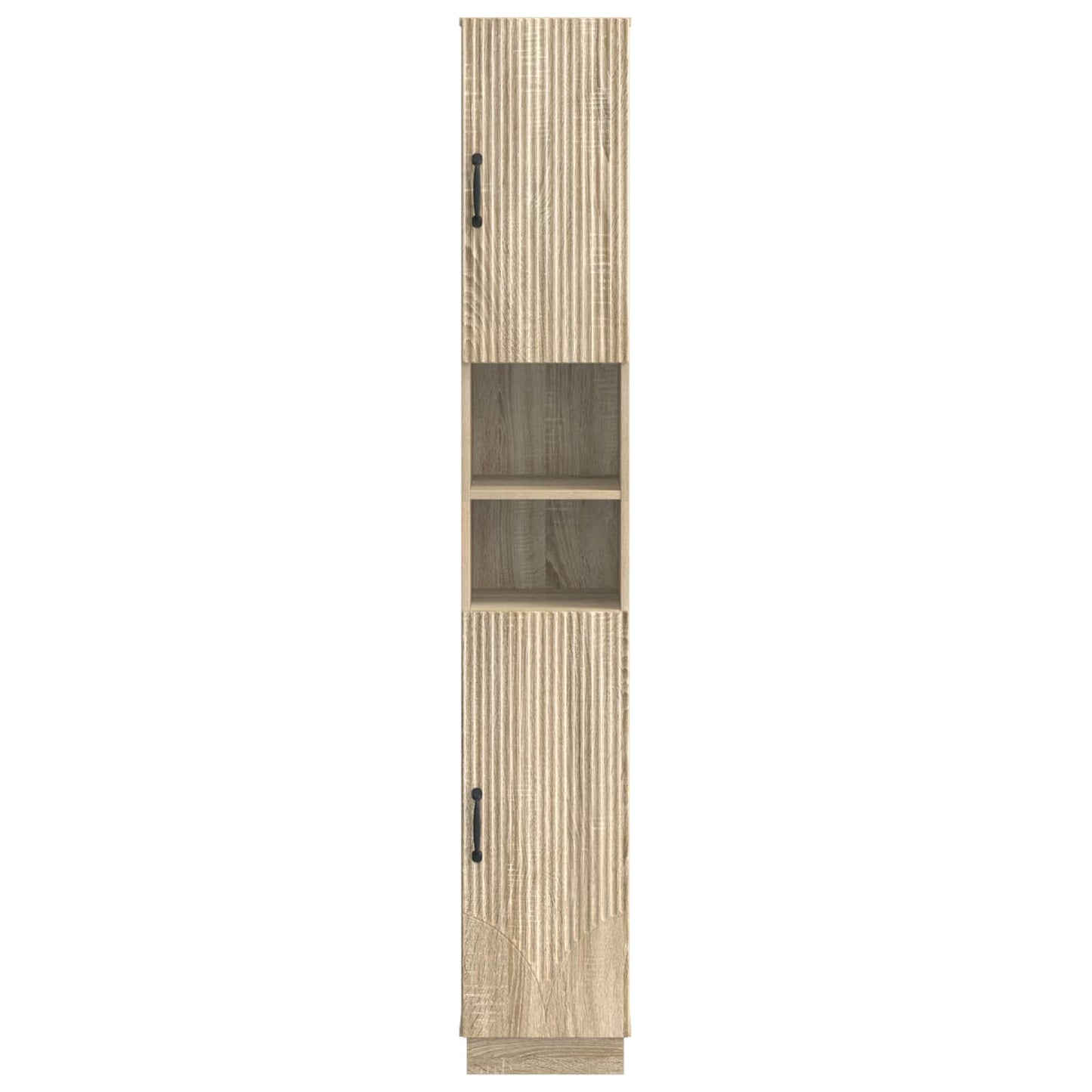 vidaXL Bathroom Cabinet with Open Shelf HOORN Sonoma Oak
