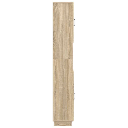 vidaXL Bathroom Cabinet with Open Shelf HOORN Sonoma Oak
