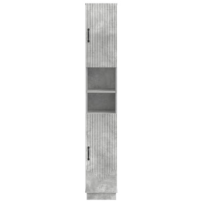 vidaXL Bathroom Cabinet with Open Shelf HOORN Concrete Grey