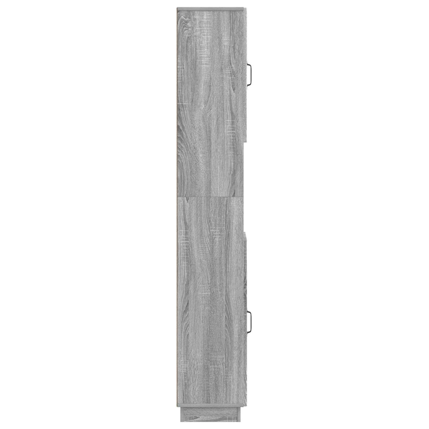 vidaXL Bathroom Cabinet with Open Shelf HOORN Grey Sonoma
