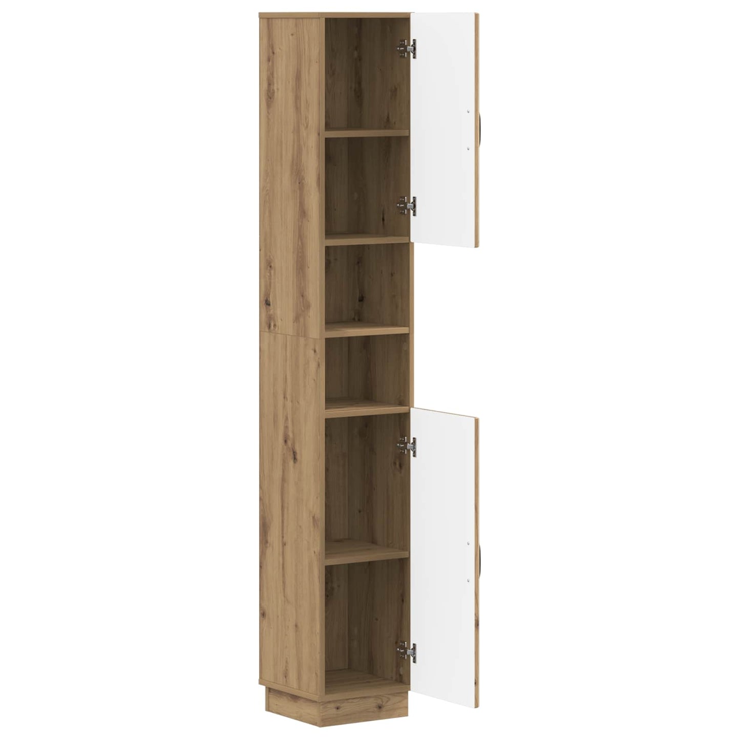 vidaXL Bathroom Cabinet with Open Shelf HOORN Artisan Oak