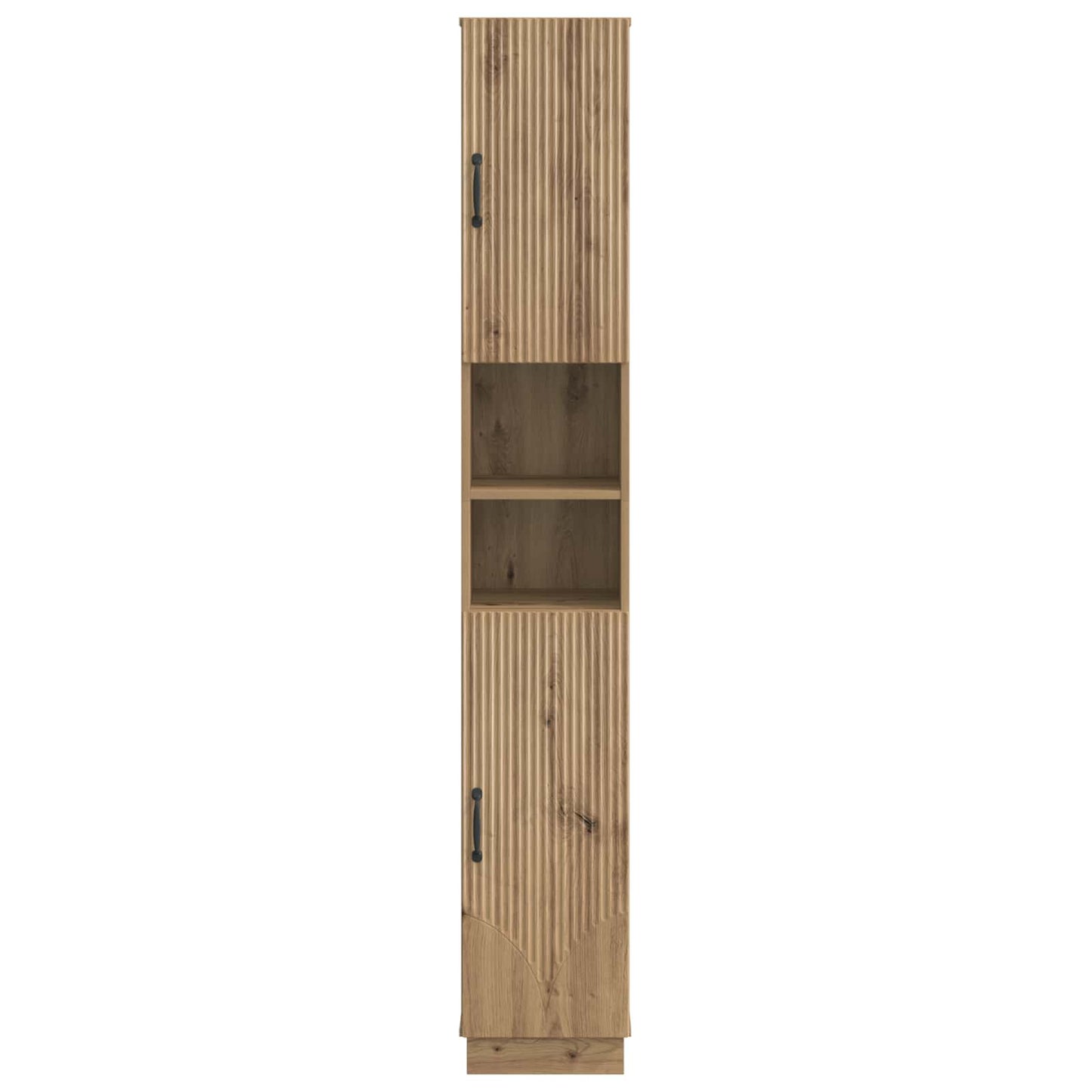 vidaXL Bathroom Cabinet with Open Shelf HOORN Artisan Oak