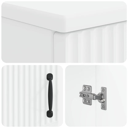 vidaXL Bathroom Storage Cainet HOORN White 30 x 31 x 77 cm