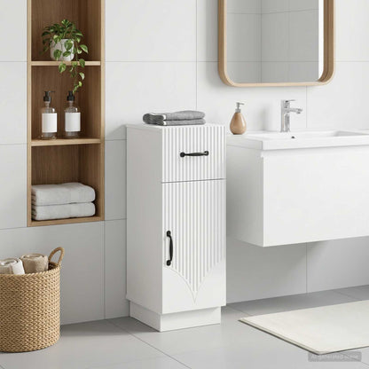 vidaXL Bathroom Storage Cainet HOORN White 30 x 31 x 77 cm