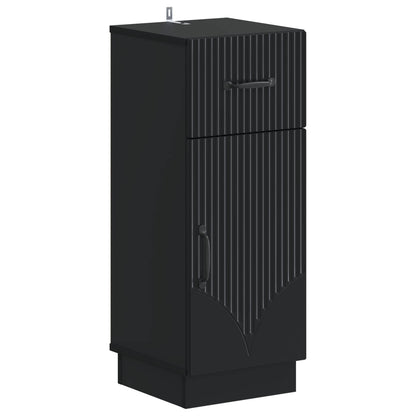 vidaXL Bathroom Storage Cainet HOORN Black 30 x 31 x 77 cm