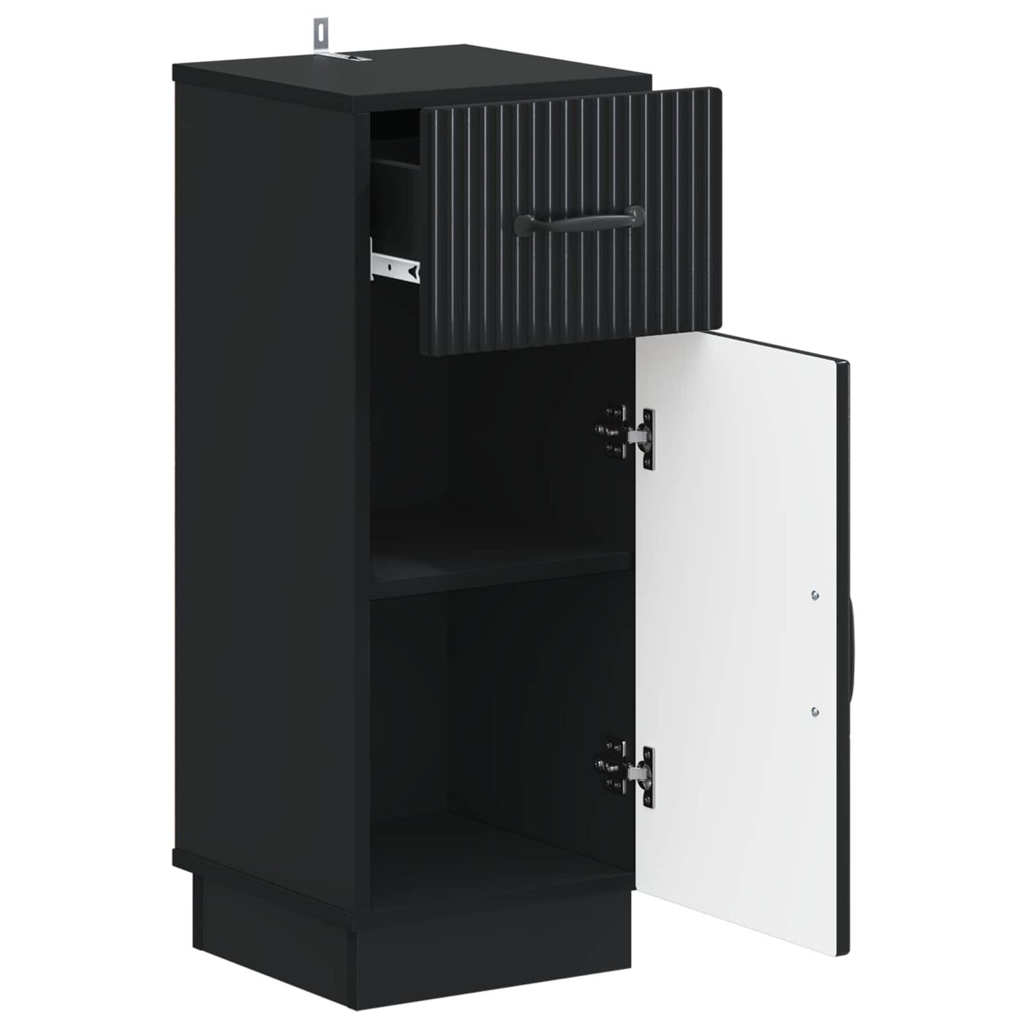 vidaXL Bathroom Storage Cainet HOORN Black 30 x 31 x 77 cm