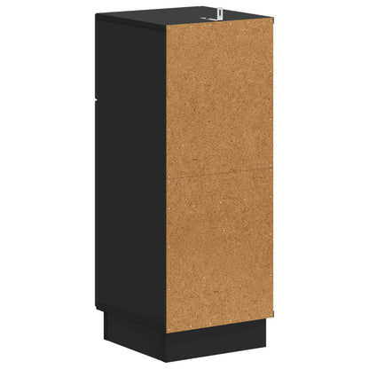 vidaXL Bathroom Storage Cainet HOORN Black 30 x 31 x 77 cm