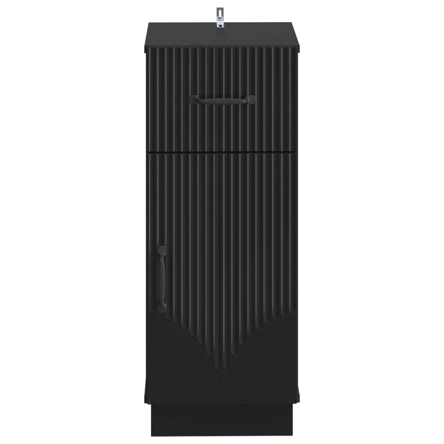 vidaXL Bathroom Storage Cainet HOORN Black 30 x 31 x 77 cm