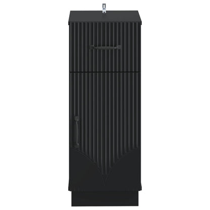 vidaXL Bathroom Storage Cainet HOORN Black 30 x 31 x 77 cm