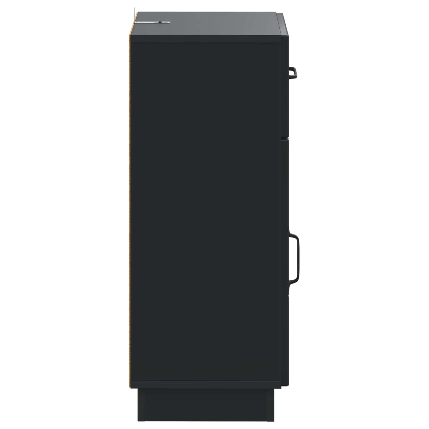 vidaXL Bathroom Storage Cainet HOORN Black 30 x 31 x 77 cm