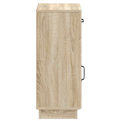 vidaXL Bathroom Storage Cainet HOORN Sonoma Oak 30 x 31 x 77 cm
