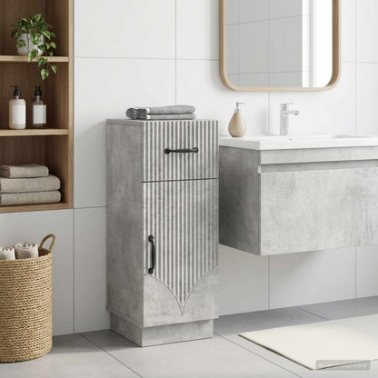 vidaXL Bathroom Storage Cainet HOORN Concrete Grey 30 x 31 x 77 cm