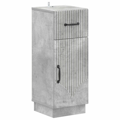 vidaXL Bathroom Storage Cainet HOORN Concrete Grey 30 x 31 x 77 cm