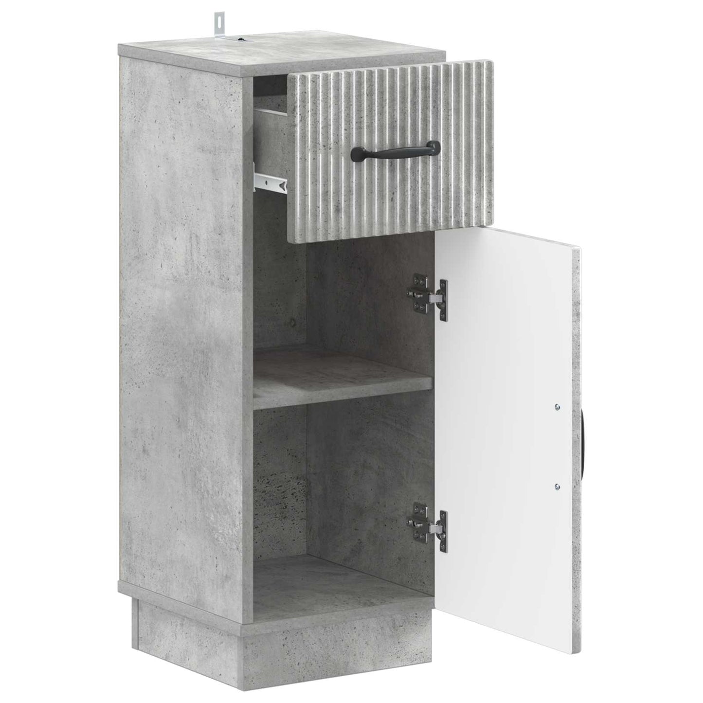 vidaXL Bathroom Storage Cainet HOORN Concrete Grey 30 x 31 x 77 cm