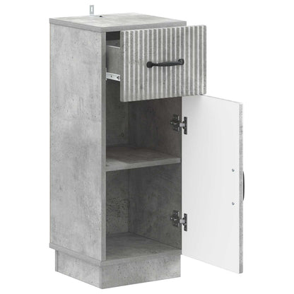 vidaXL Bathroom Storage Cainet HOORN Concrete Grey 30 x 31 x 77 cm
