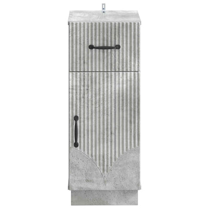 vidaXL Bathroom Storage Cainet HOORN Concrete Grey 30 x 31 x 77 cm
